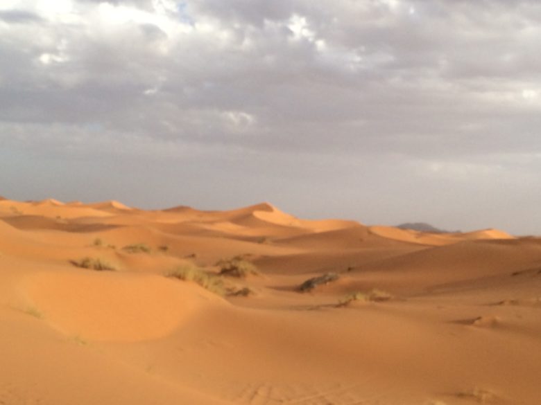 The approach toward the dunes