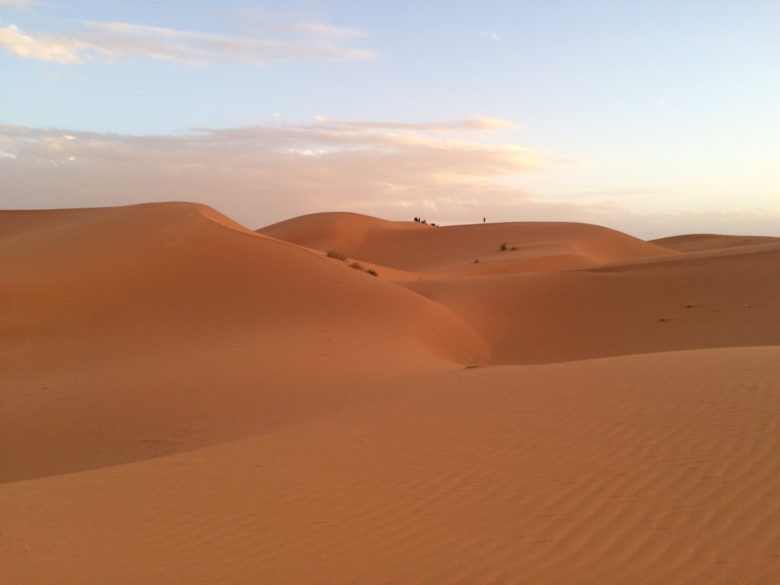 We climbed up to the top of the dunes for the sunset.