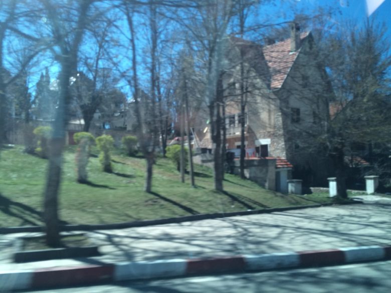 Driving through Ifrane, "the Switzerland of Morocco"