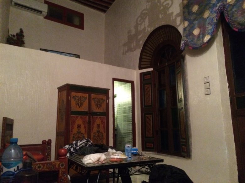 Guesthouse in Fes, another hallowed place in which I took a shower for the first time in four days.